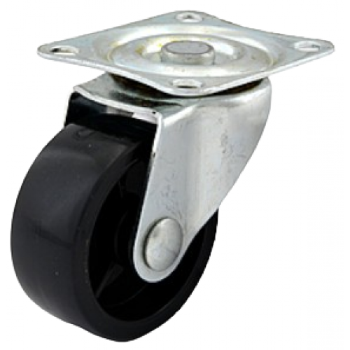 Колесо меблеве з майданчиком д35мм чорний Харків