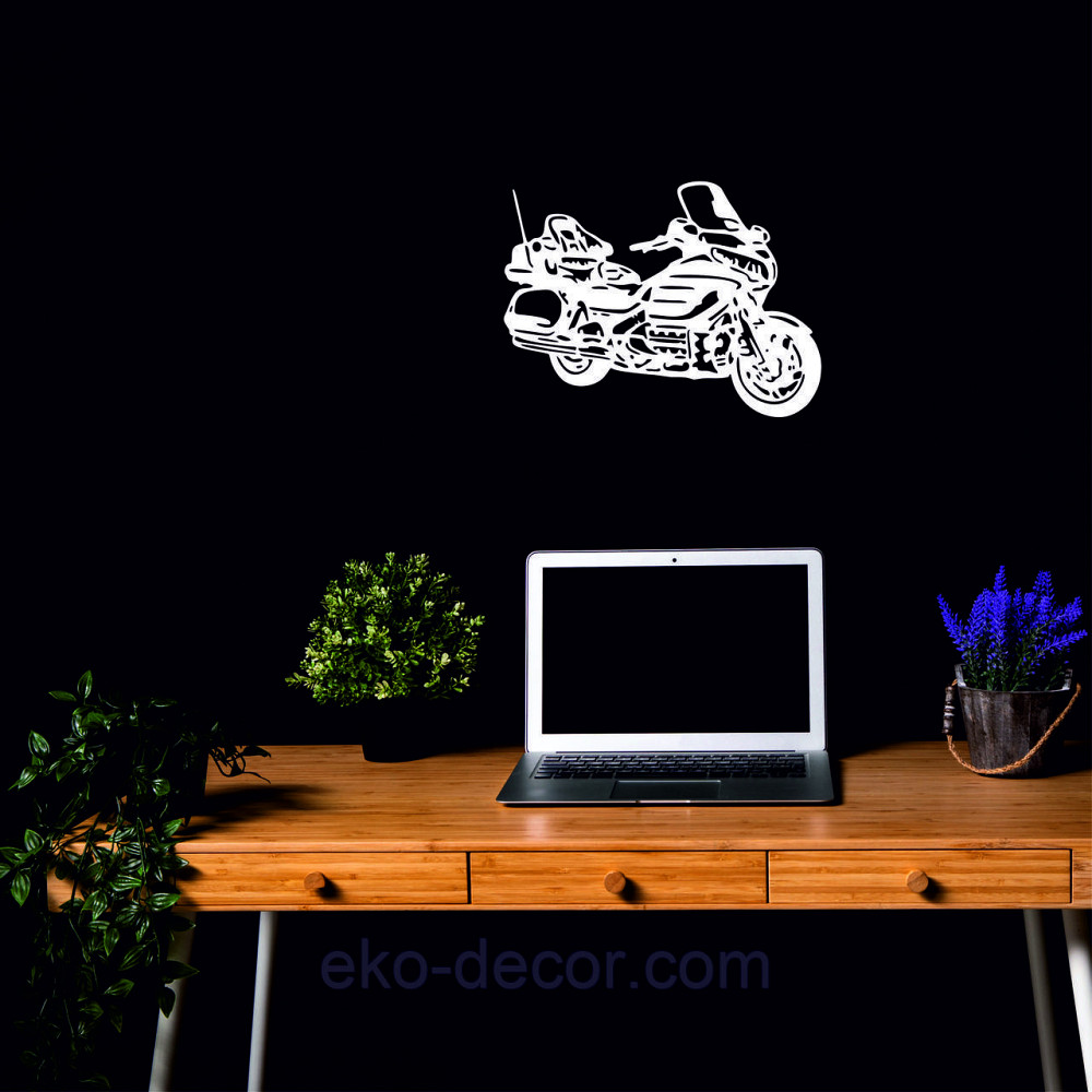 Декоративное настенное Панно «Мотоцыкл» Декор на стену 110*81 см, Белый Киев - изображение 4
