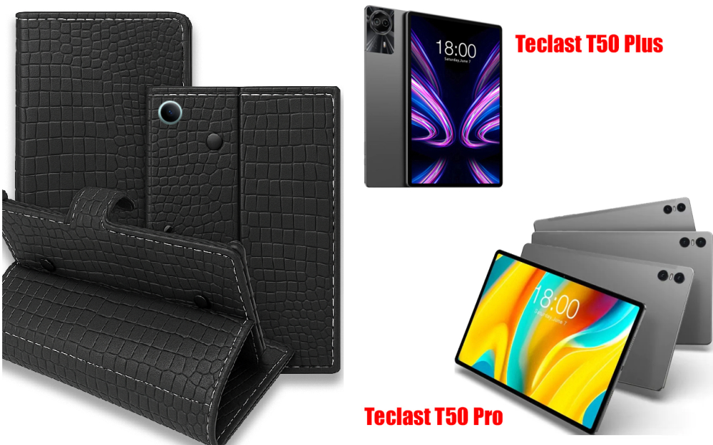 Книга-трансформер для планшета Teclast T50 Plus, T50 Pro, цвет Black Krokodil Black Киев - изображение 1
