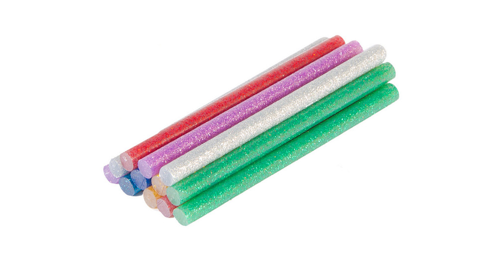 Стрижні клейові MASTERTOOL 7.2х100 мм 12 шт кольорові перламутрові 42-0160 Коломыя - изображение 1