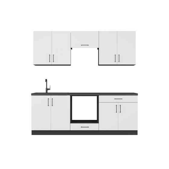Кухня модульна Эверест Оптима набор №8 Белый 2,2 м (без столешницы) (DTM-5724) Львов