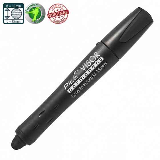 Сухий промисловий маркер PICA VISOR permanent Longlife Industrial Marker 990/46, чорний Одесса