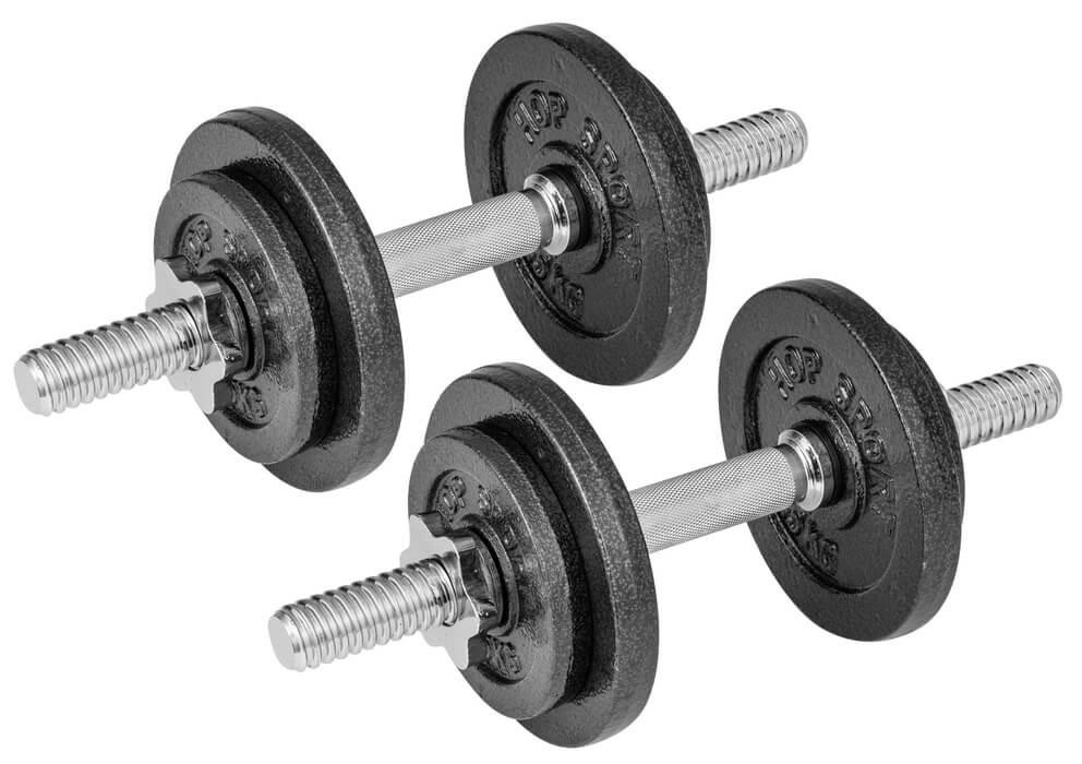 Гантелі металеві Hop-Sport New 2 х 10кг з рукавичками Киев - изображение 7