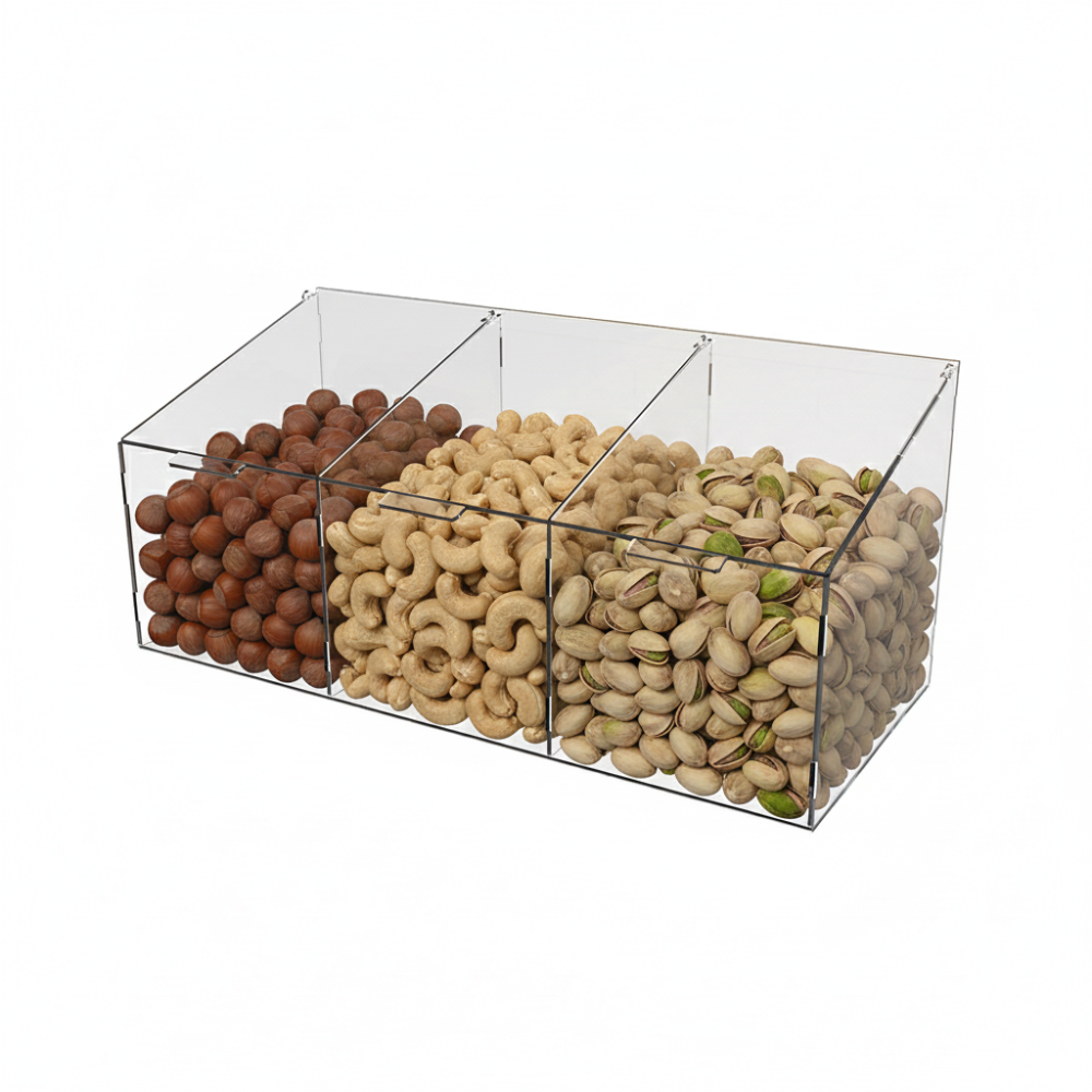 Диспенсер EKOSTAR для мармеладів, снеків, горіхів 3 комірки Київ - фото 1