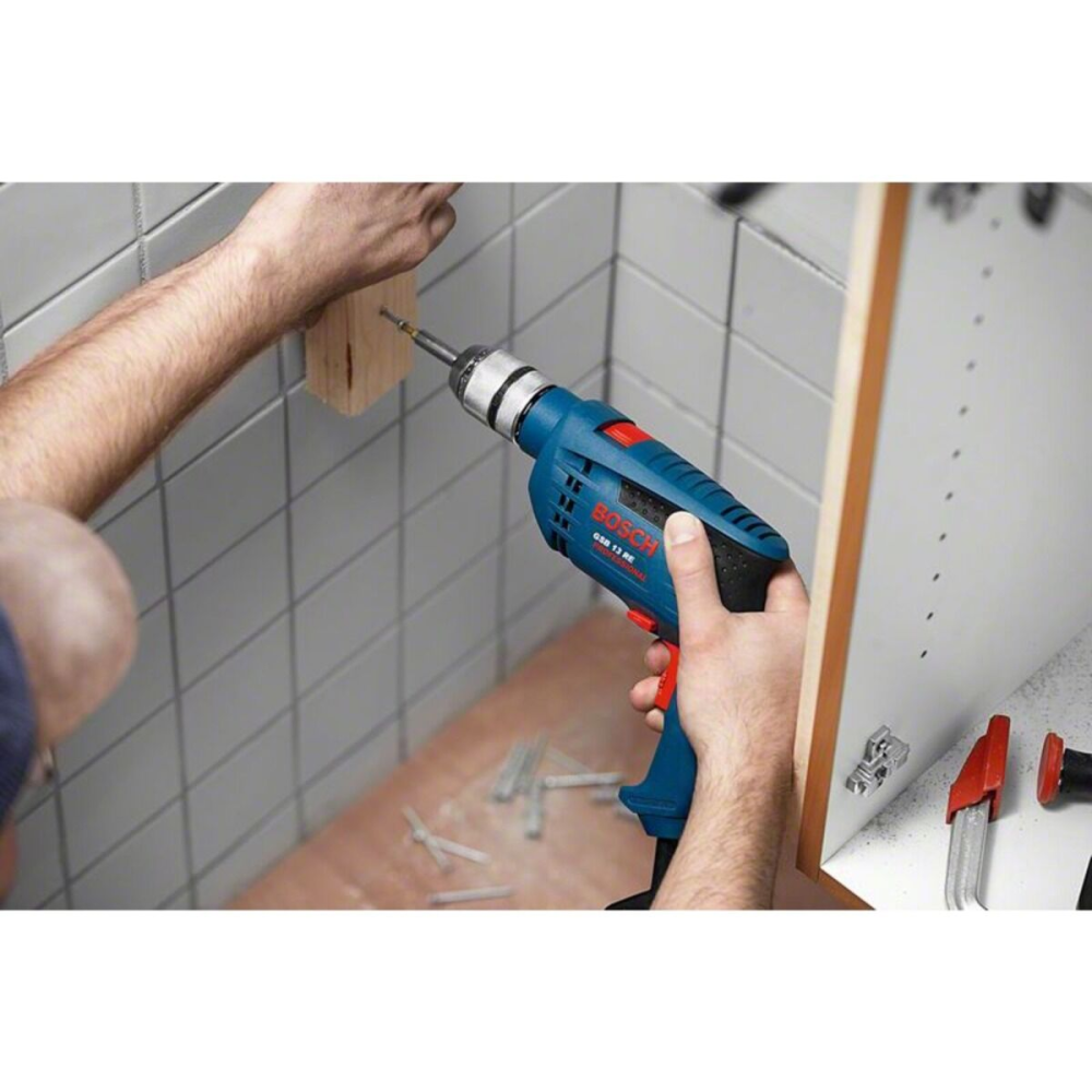 Професійна дриль електрична ударна Bosch Professional GSB 13 RE : 600 Вт, 1.8 Нм, 12800 об/хв, 44800 уд/хв Київ - фото 7