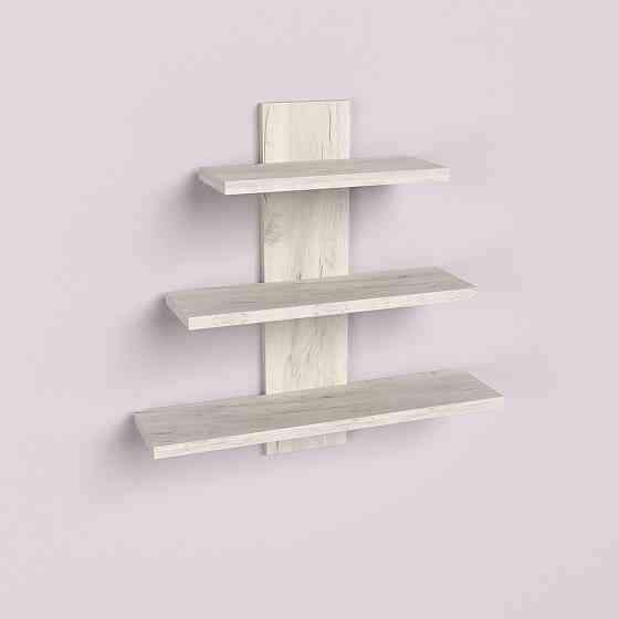 Полка навесная П-1, Дуб Крафт Білий, 500/140/500 Львов