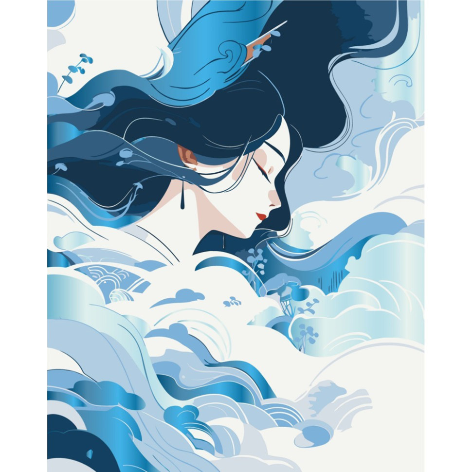 Картина за номерами "Стихія повітря" 10189-AC з металізованими фарбами 40x50 см Вінниця - фото 1