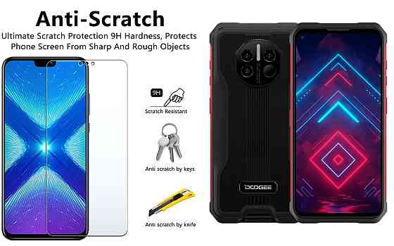 Защитное стекло NeoGlass для Doogee V10, Doogee V11 – ультрапрозрачное и устойчивое Киев