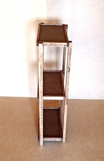 Етажерка розбірна "Честер" 3 полиці 30х60х130 капучино Миколаїв - фото 3