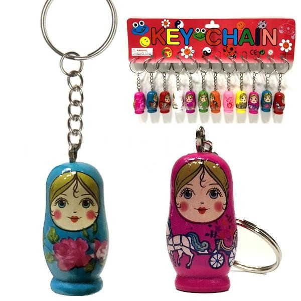 Брелок деревянный Матрешка 12 шт Киев - изображение 1