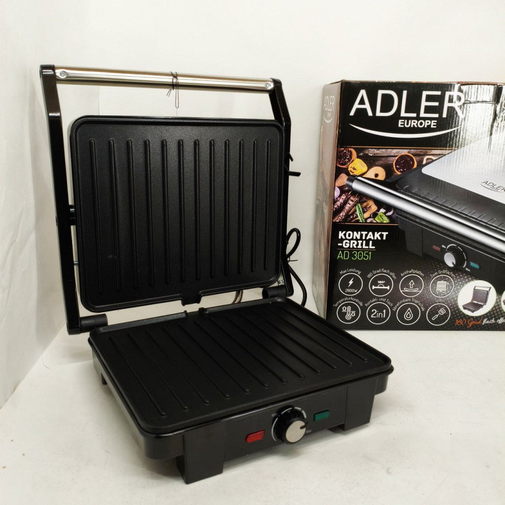 Гриль настольный прижимной Adler, Гриль аппарат электрический, Электрогриль для мясных блюд WG-33 Львов - изображение 8