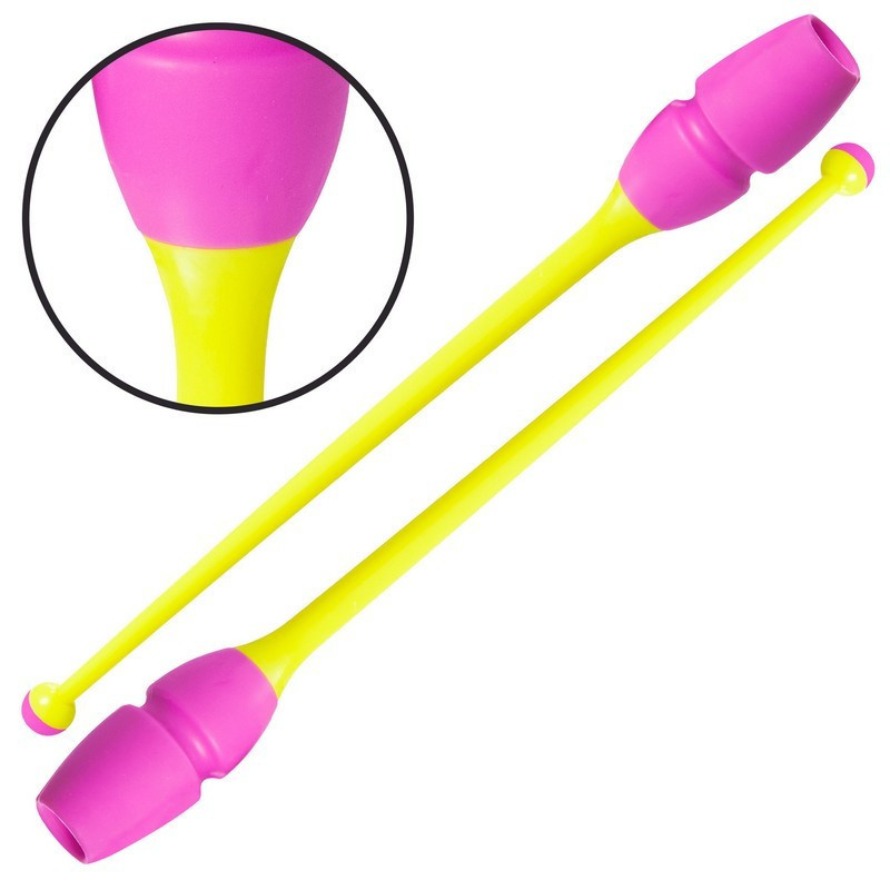 Булави для художньої гімнастики 0964 35см Вишнёвое - изображение 3