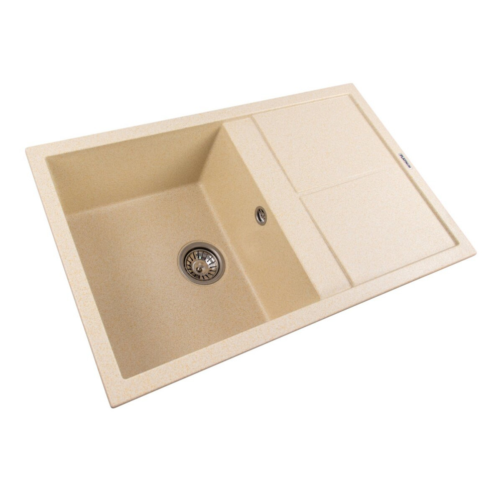 PLATINUM Гранітна мийка для кухні Platinum 7950 Selena матова Пісок Київ - фото 2