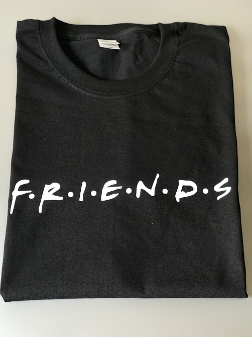 Женская\Мужская футболка 100% хлопок с надписью FRIENDS Черновцы - изображение 2