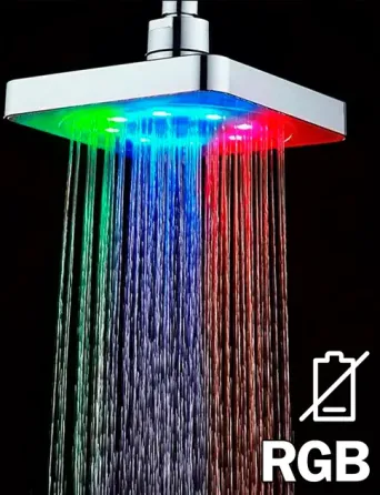 Насадка для душа с LED подсветкой RGB LED SHOWER Светодиодная Лейка Коломыя