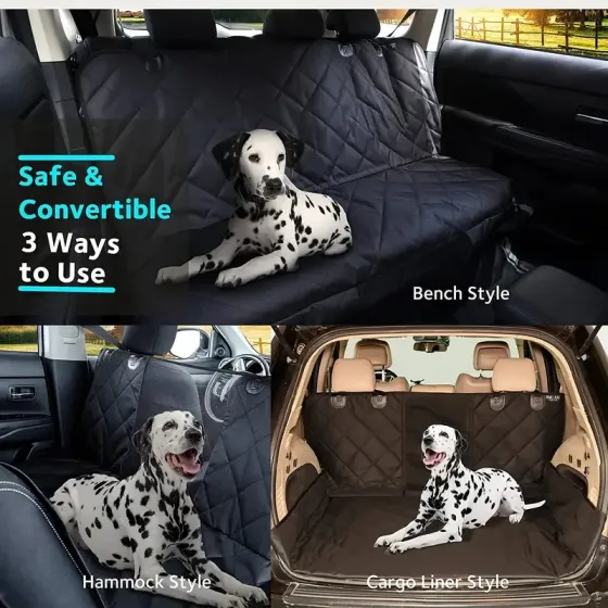 Чехол-коврик для задних сидений авто с сеткой для собак Киев