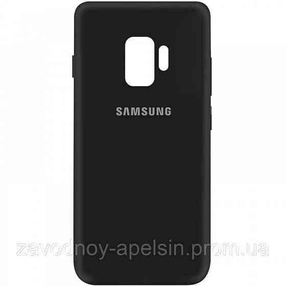 Samsung G960 S9 чохол мікрофібра Silicone Cover (чорний) Одеса