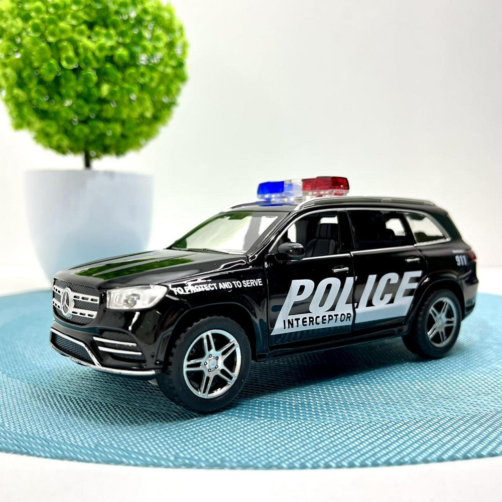 Машина Автосвіт Mercedes gls інерційна відчиняються двері 16.5 см Чорна (AP-1957) Чернігів - фото 1