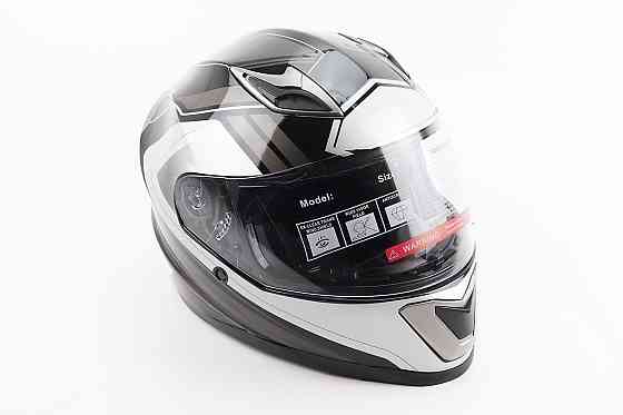 Шолом інтеграл, закритий BLD-M62 М (57-58см), ЧОРНИЙ/БІЛО-СІРИЙ Київ