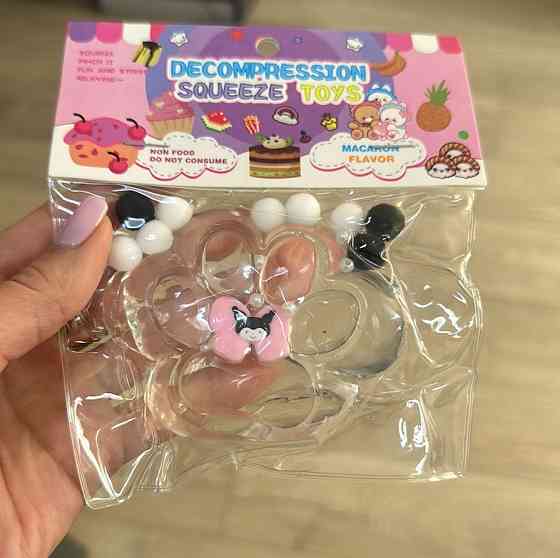 Игрушка-антистресс Сквиш Лапка Куроми Kuromi прозрачная Одесса