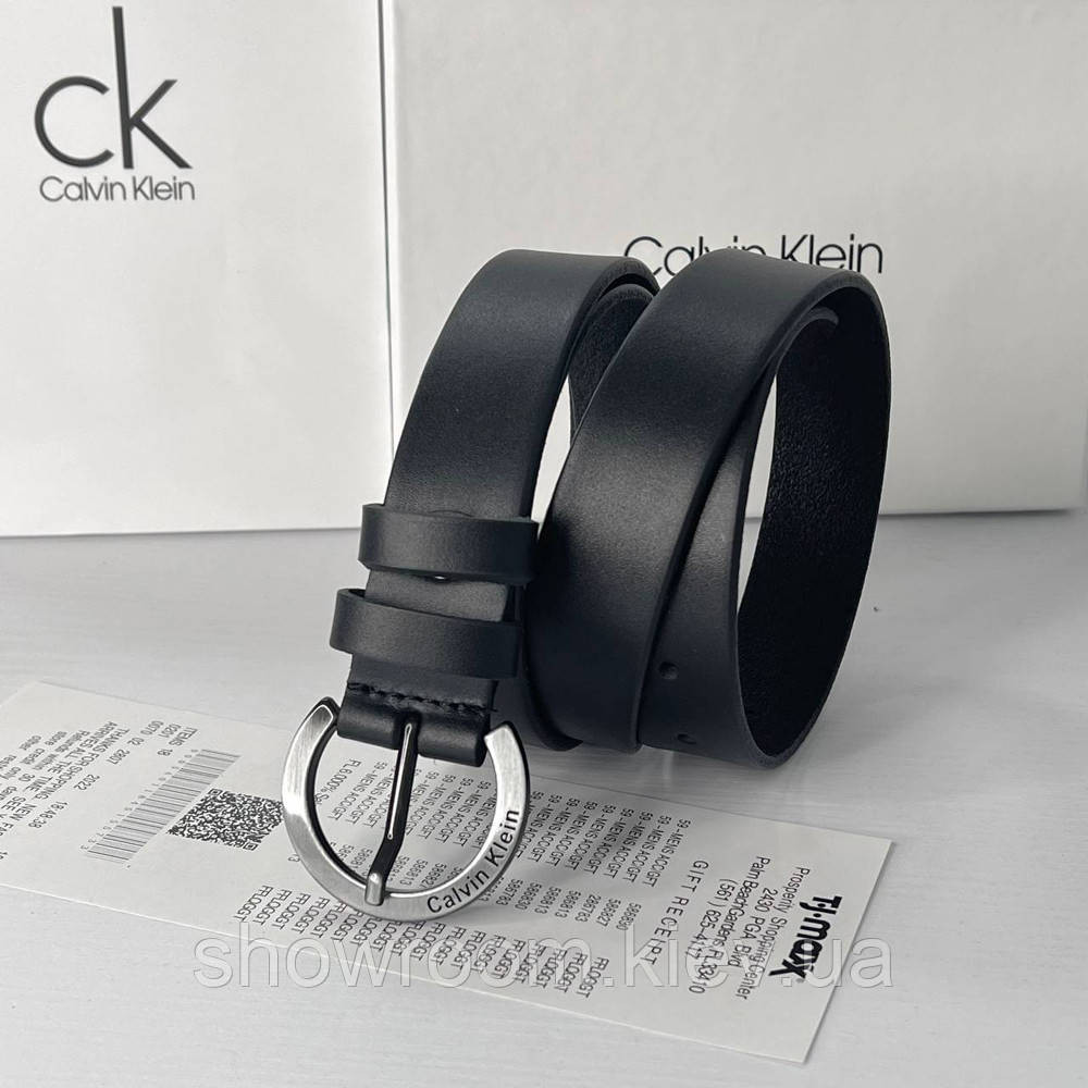 Женский брендовый кожаный ремень (495) черный Киев - изображение 1