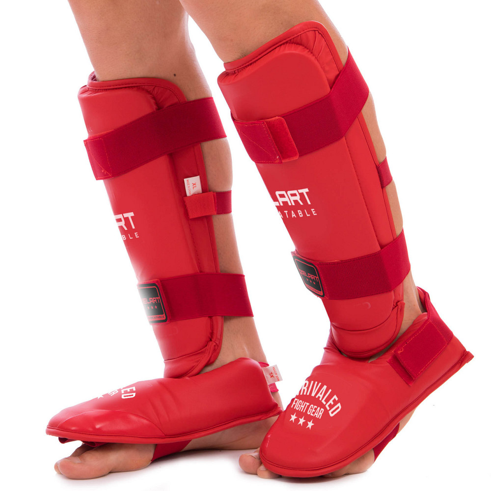 Захист гомілки та стопи для карате Zelart BO-3958 розмір S-XL кольори в асортименті Захист для бойових мистецтв Київ - фото 2