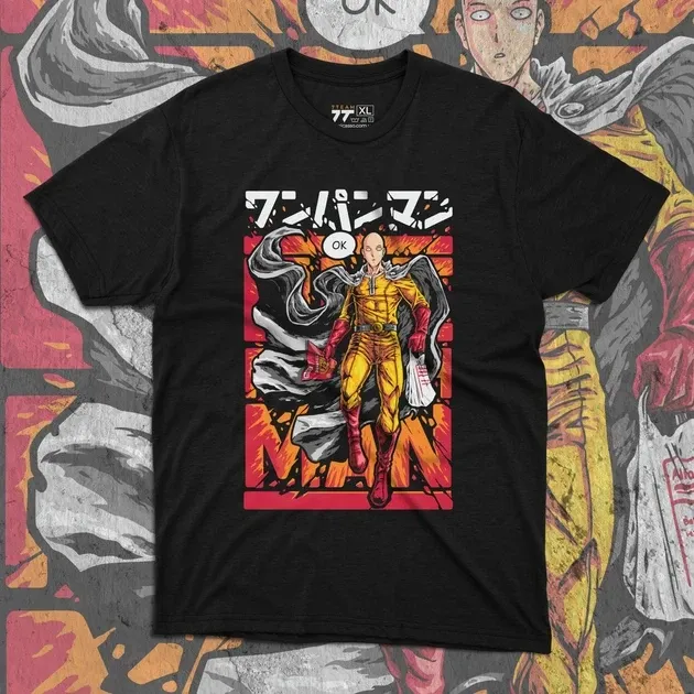 Футболка чоловіча з  принтом One Punch Man Сайтама Розмір 48 Дніпро - фото 1