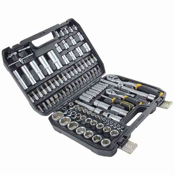 Набір насадок торцевих і біт 1/4", 1/2" 110 шт. CrV mid SIGMA (6003771) Київ