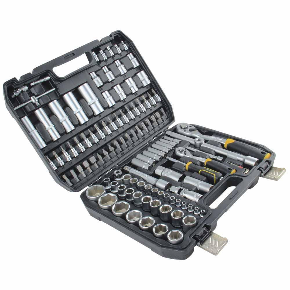 Набір насадок торцевих і біт 1/4", 1/2" 110 шт. CrV mid SIGMA (6003771) Київ - фото 1