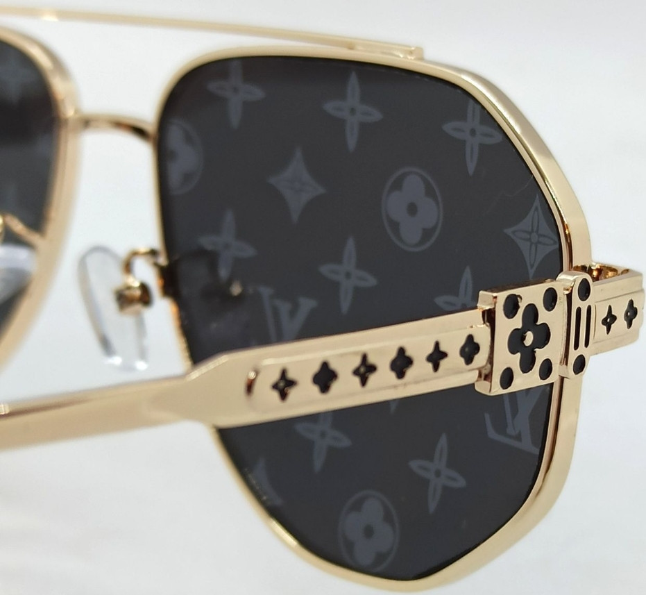 Брендові окуляри унісекс сірі дзеркальні з лого бренда на лінзах. Київ - фото 1