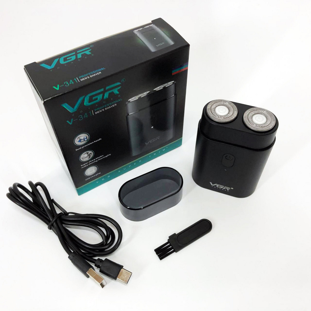 Профессиональная электробритва для дома VGR, Компактная электробритва мужская, Бритвы электрические BR-37 Львов - изображение 16