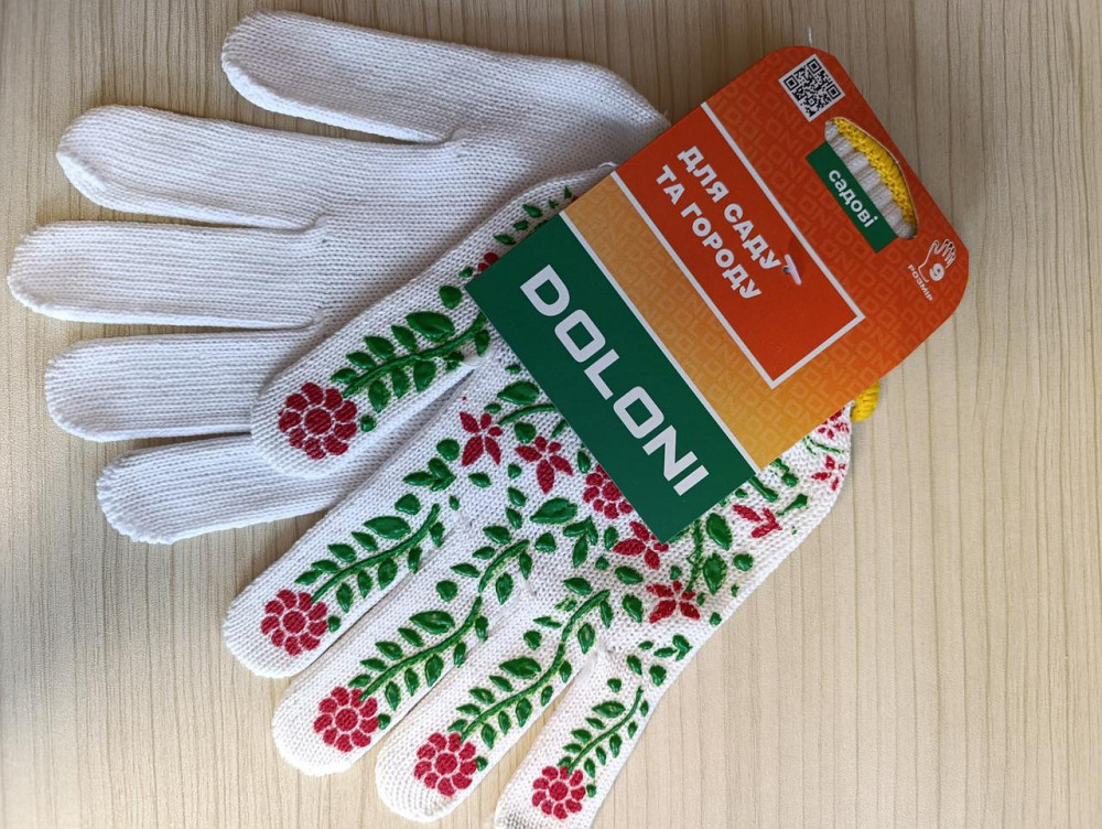 Перчатки господарські жіночі Doloni розмір 9 захисні для господарських  та побутових робіт Харків - фото 2