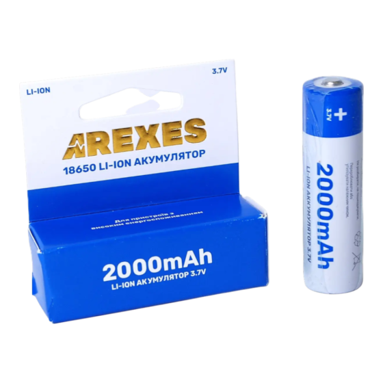 Акумулятор Arexes Li-ion 18650 3.7v 2000mah Дніпро
