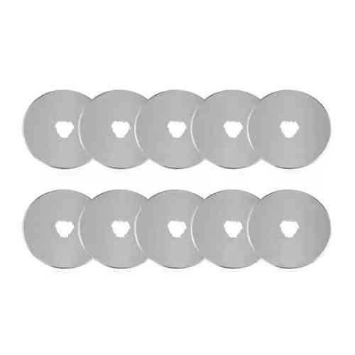 Лезвие запасное 28мм для роликового ножа, пэчворка, 10шт в кейсе Вінниця