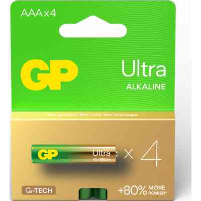 Батарейка Gp AAA LR03 Ultra Alkaline * 4 (24AU21-SB4 / 4891199218255) Винница