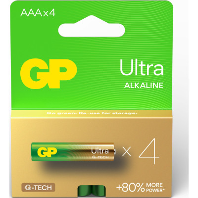 Батарейка Gp AAA LR03 Ultra Alkaline * 4 (24AU21-SB4 / 4891199218255) Винница - изображение 2