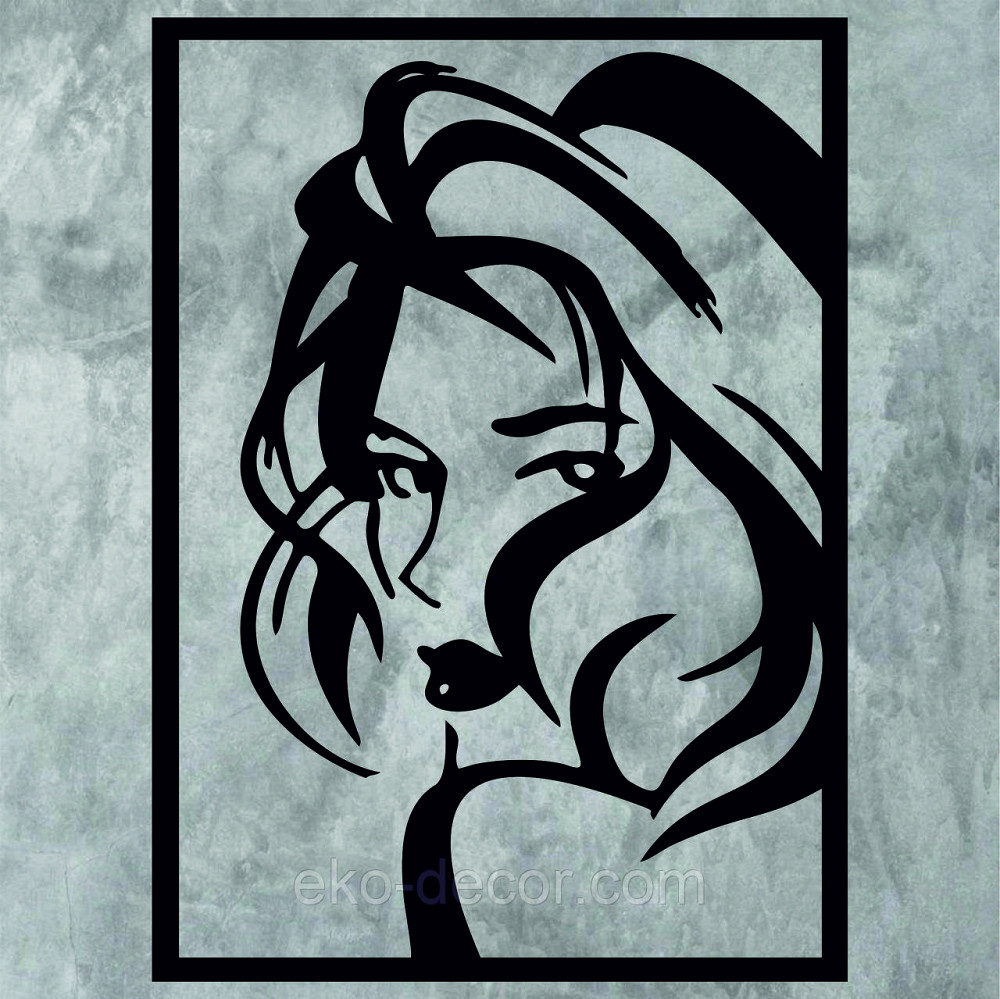 Декоративное настенное Панно «Девушка», Декор на стену 110*79 см Киев - изображение 5