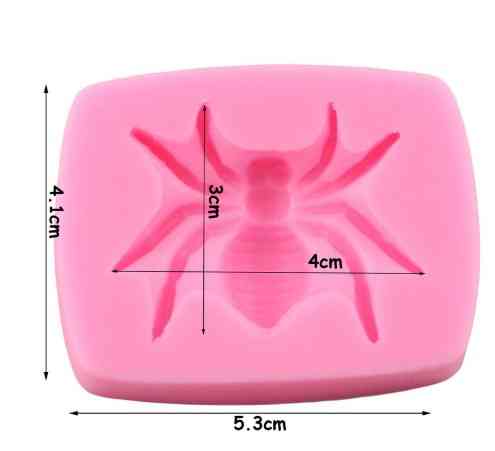 Молд силиконовый Паук 41 на 53 мм розовый Киев