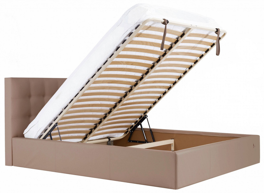Кровать Двуспальная Chester Comfort 180 х 190 см Fly 2213 С подъемным механизмом и нишей для белья Светло-коричневый Киев - изображение 11