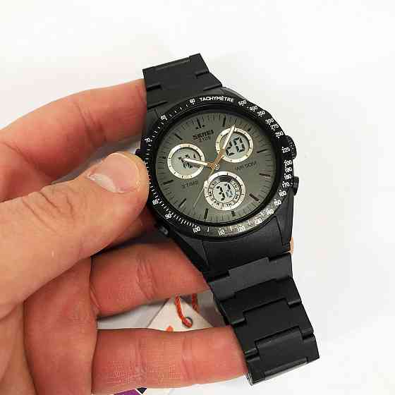 Годинники чоловічі кварцово-електронні спортивні SKMEI 2109BK, Годинники спортивні спорт MH-36 Львів