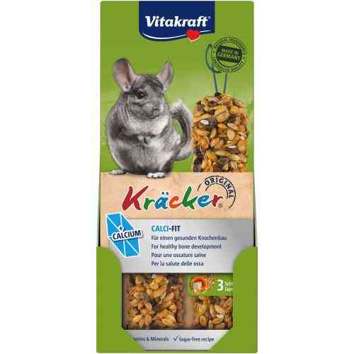 Лакомство Vitakraft Kracker Original Calci Fit крекер для декоративных грызунов и шиншилл с кальцием 2 шт/уп Киев