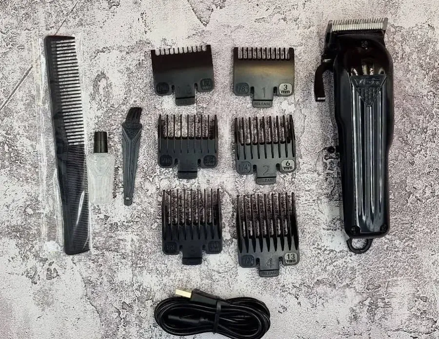 Акумуляторна Машинка для стриження волосся VGR V-282 6900 об/хв, 6 насадок, LED-дисплей, IPX4 Одеса - фото 6