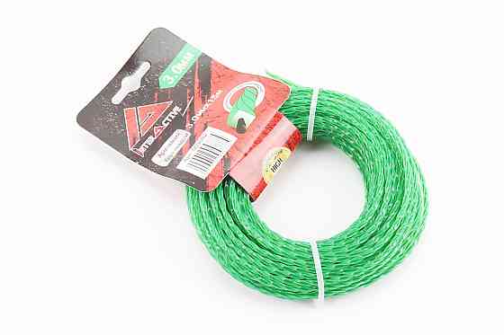 Струна косильна d-3,0mm, 15м "свердло", двокомпонентна (різні кольори, можливий напис 3,3mm) Київ