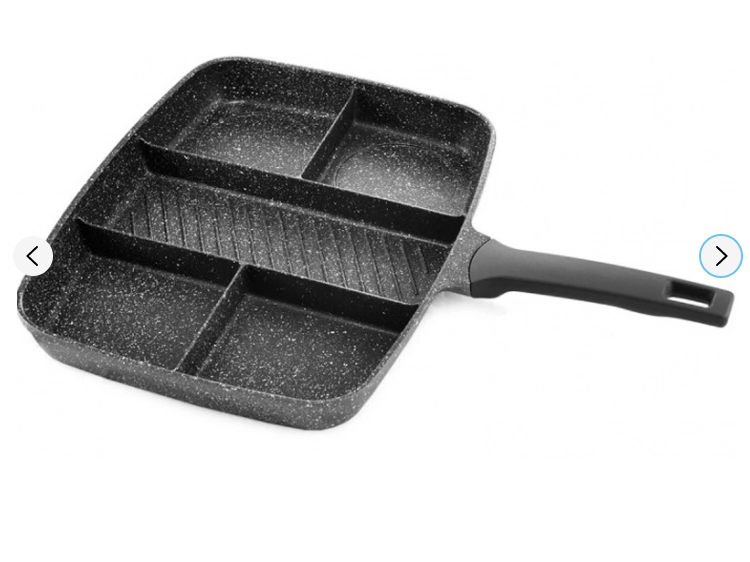 Раздельная пяти секционная  сковорода 5в1 UNIQUE UN-4021 38*31см Одесса - изображение 3