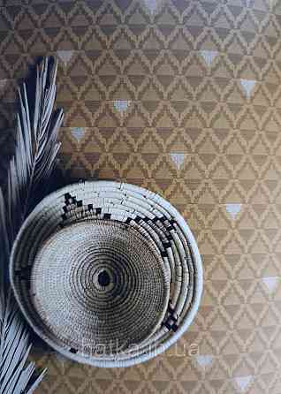 Шпалери флізелінові еко Khroma Zoom Bahia 0.53х10.05 геометрія смуги напівкола східний малюнок різні кольори Київ