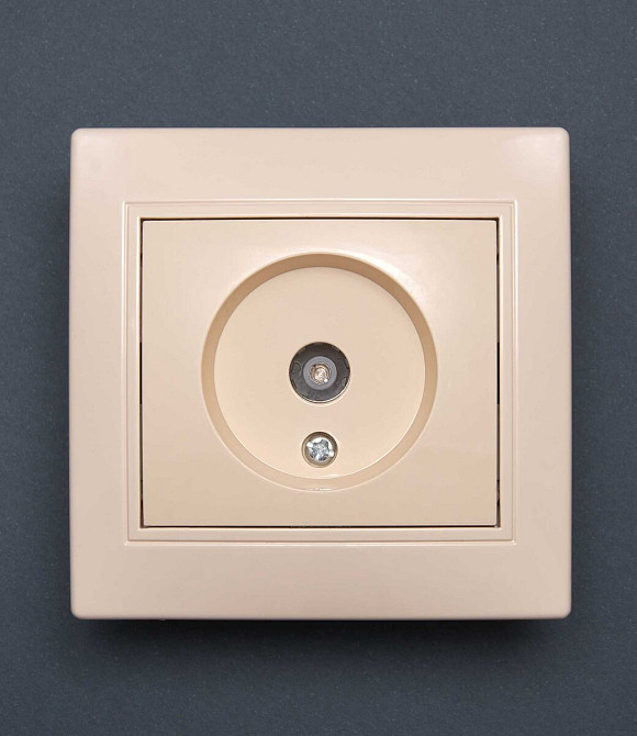 Розетка Valeso BK-2009 1-на телевізійна крем Коломыя - изображение 1