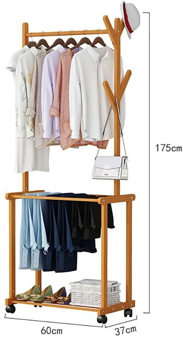 Стійка вішалка для одягу "Шумата 60" каррі Миколаїв - фото 2