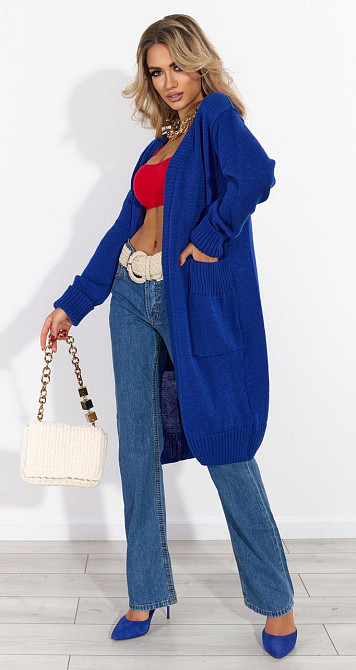 Полегшений кардиган із кишенями (42-46) Київ - фото 4