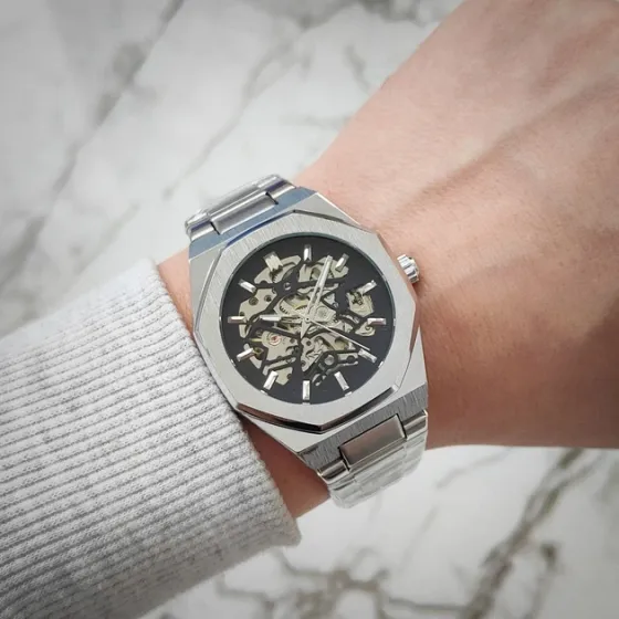 Чоловічий механічний годинник Forsining — TM344 (Скелетон) Луцк