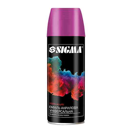 Sigma Эмаль аэрозольная акриловая 400мл RAL 4003 розовый глянец SIGMA (2736901) Коломия
